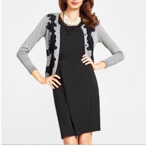 CAbi Lace Appliqué Cardigan Sweater